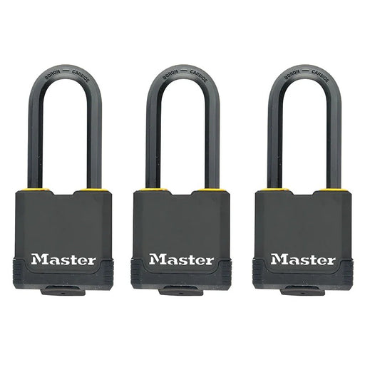 Master Lock Excell™ Weather Tough 45mm Padlock 4-Pin- Keyed Alike x 3