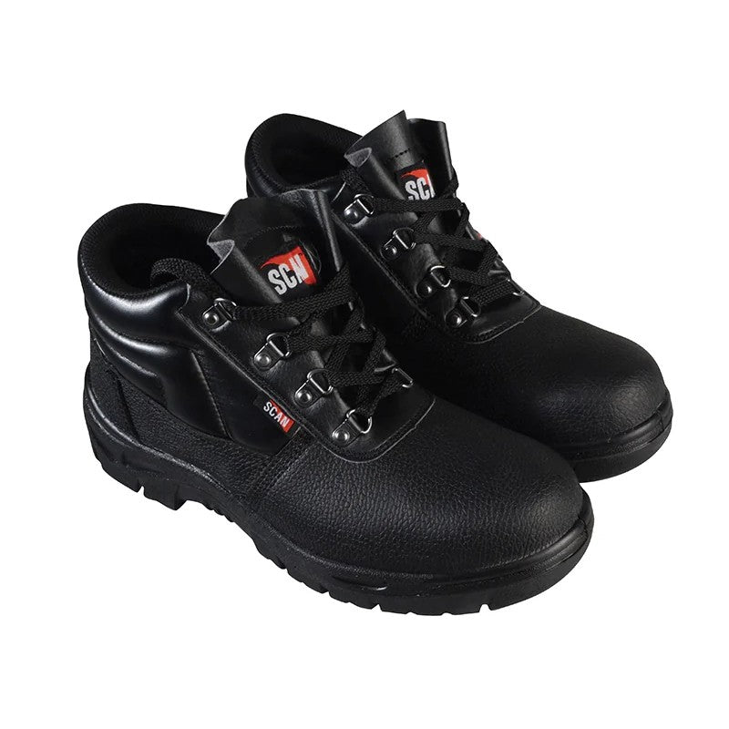 Scan 4 D-Ring Chukka Safety Boots Black UK 3 EUR 36 - JC-B917