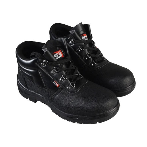 Scan 4 D-Ring Chukka Safety Boots Black UK 3 EUR 36 - JC-B917