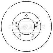 Borg & Beck 2 x Front Brake Discs BBD6003S