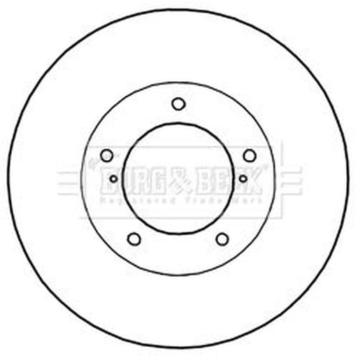Borg & Beck 2 x Front Brake Discs BBD6003S