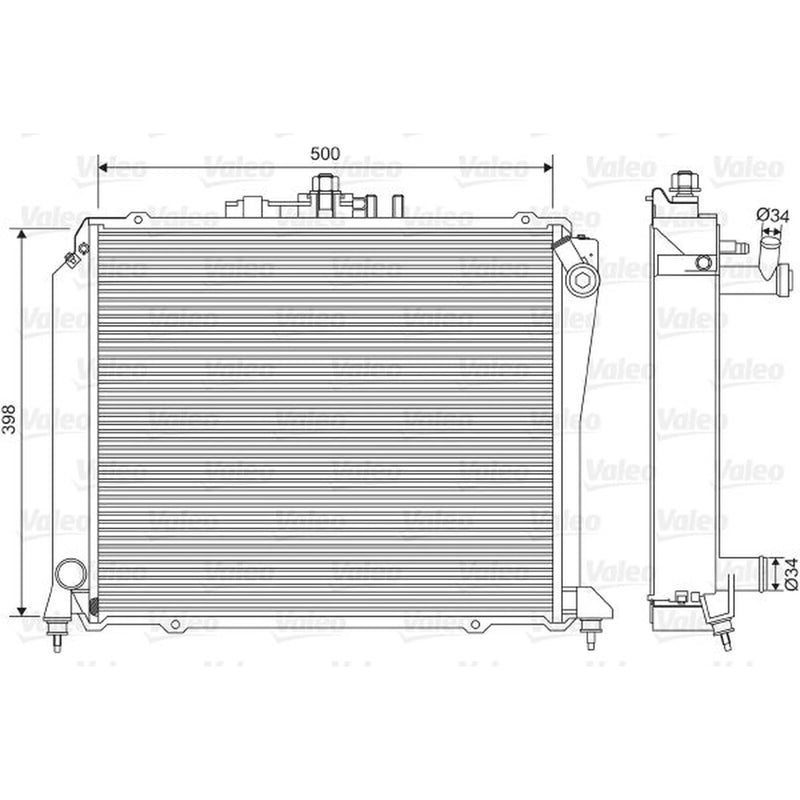 Valeo Engine Radiator 701584