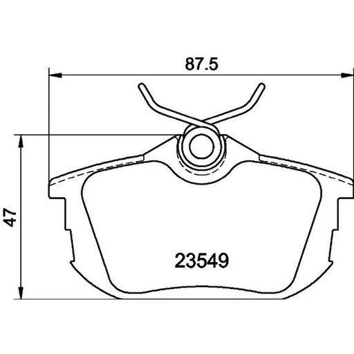 DON Rear Brake Pad Set PCP1111