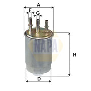 NAPA Fuel Filter Element NFF2227