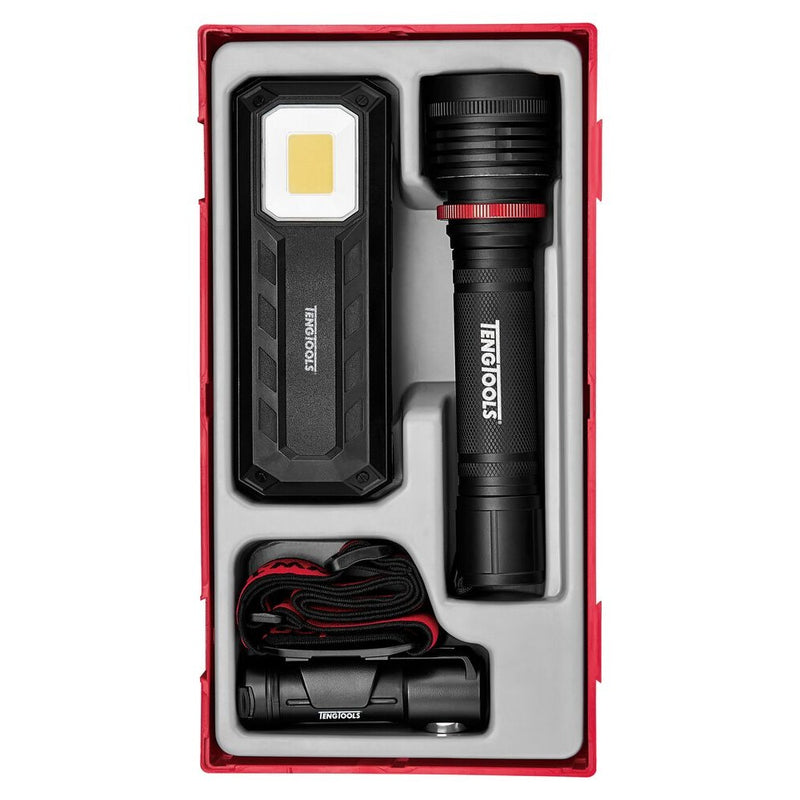 Teng Tools LED Lamp Set TTLA03 Rechargeable 3-Piece