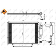 NRF Air Conditioning Condenser 350205