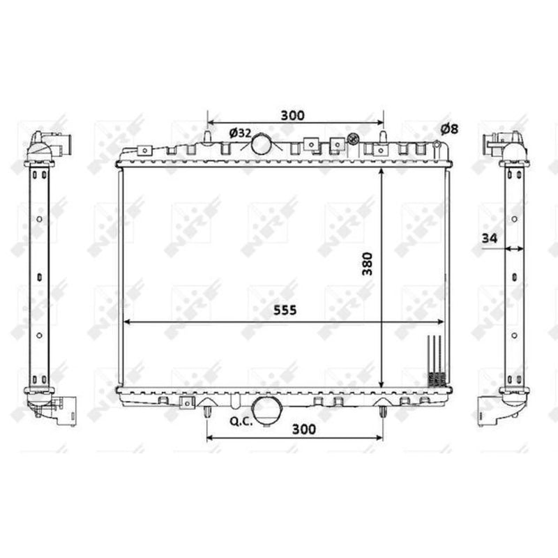NRF Engine Radiator 53941
