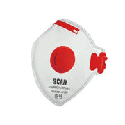 Scan Fold Flat Disposable Valved Disposable Mask FFP3 Protection (Pack 3)