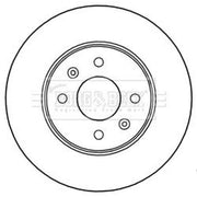 Borg & Beck 2 x Vented Front Brake Discs BBD5239