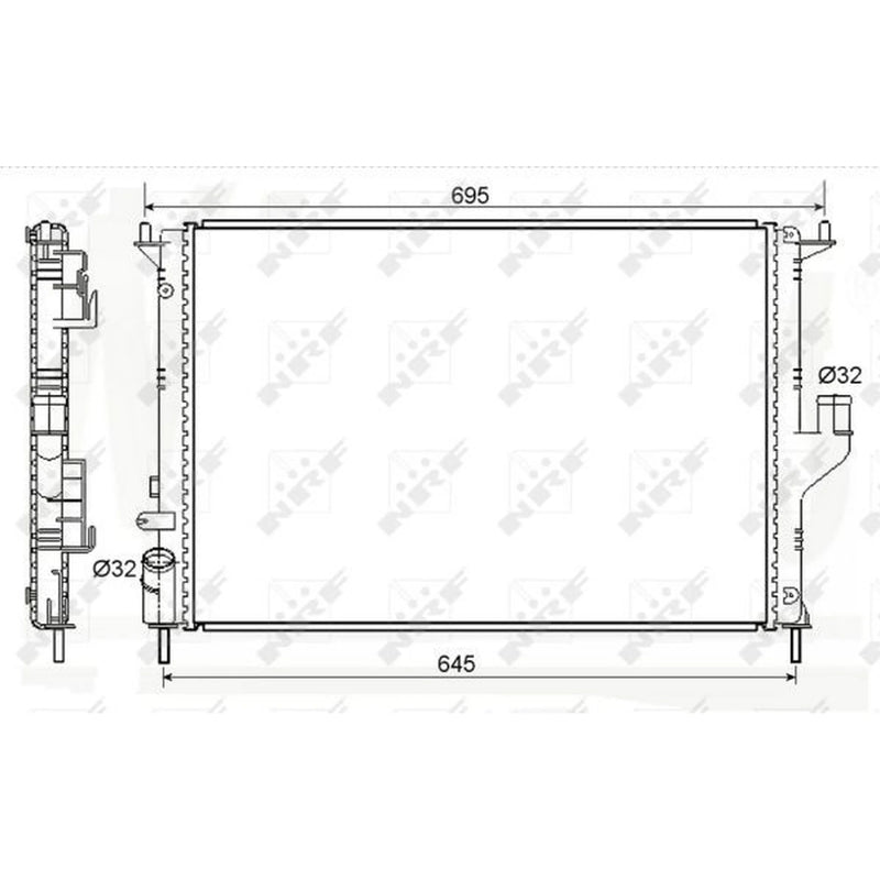 NRF Engine Radiator 53118A