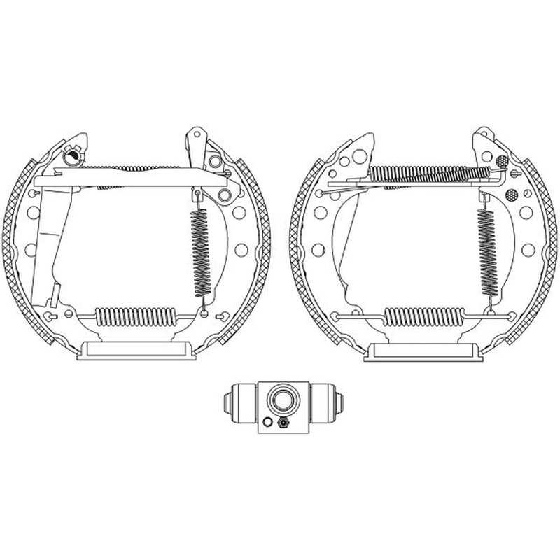 Mintex Brake Shoe Set Axle Kit MSP302
