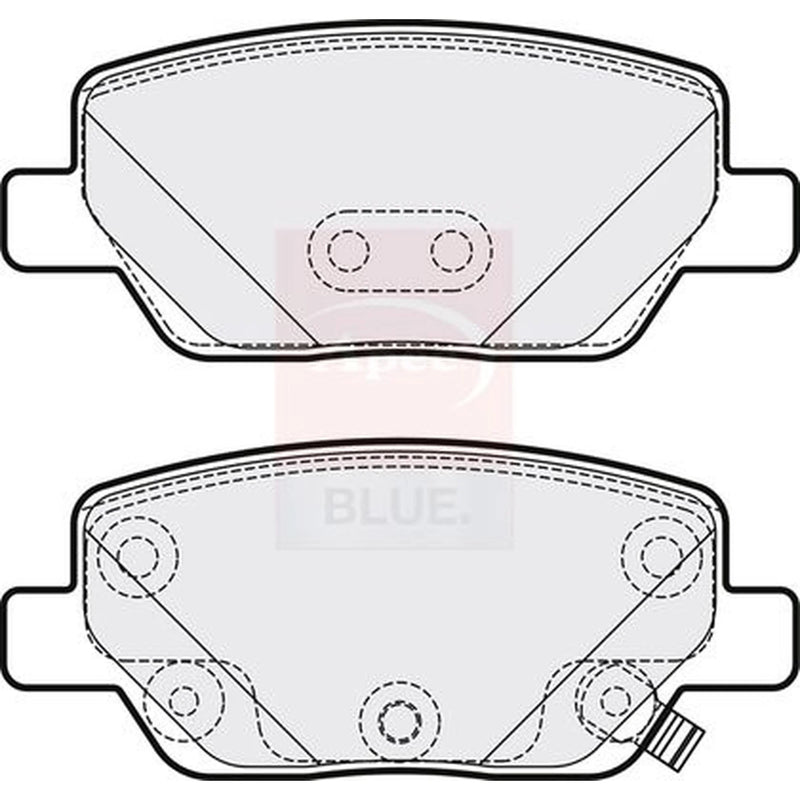Apec Rear Brake Pad Set PD3791