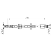 Bosch Brake Hydraulic Hose Line Front 1 987 481 672