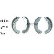 Textar Brake Shoe Set Axle Kit 91075000