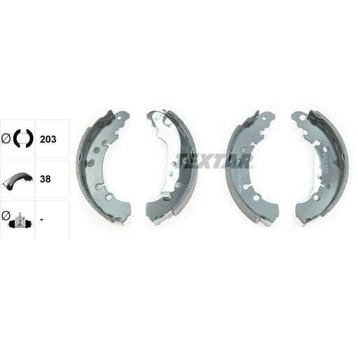 Textar Brake Shoe Set Axle Kit 91075000