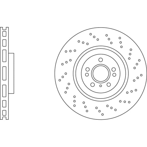 Apec Brake Disc Front Fits Mercedes Gl Class Gle Gls M Apec  - Town Parts