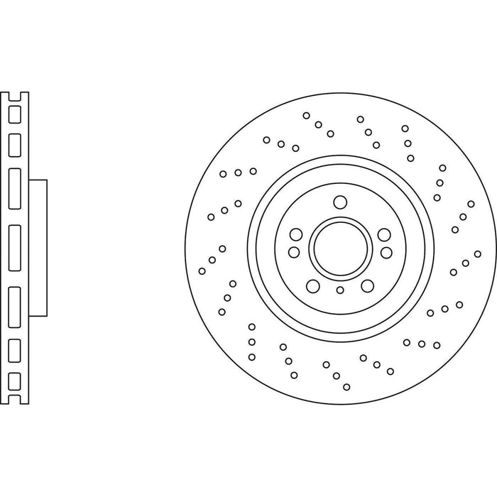 Apec Brake Disc Front Fits Mercedes Gl Class Gle Gls M Apec  - Town Parts