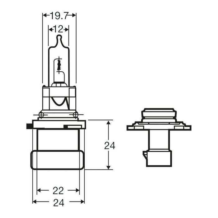 Ring Automotive R9005XS 12V 60W Hb3 P20D Straight Cap Special Halogen Headlamp Ring  - Town Parts