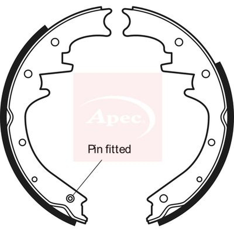 Apec Brake Shoe Set Axle Kit SHU606