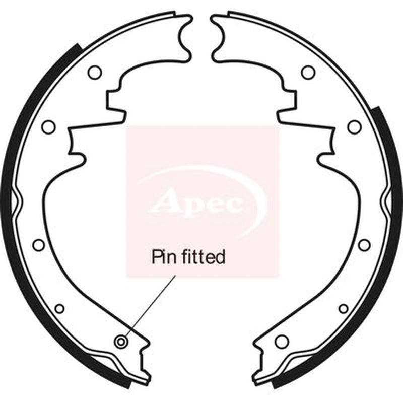 Apec Brake Shoe Set Axle Kit SHU606