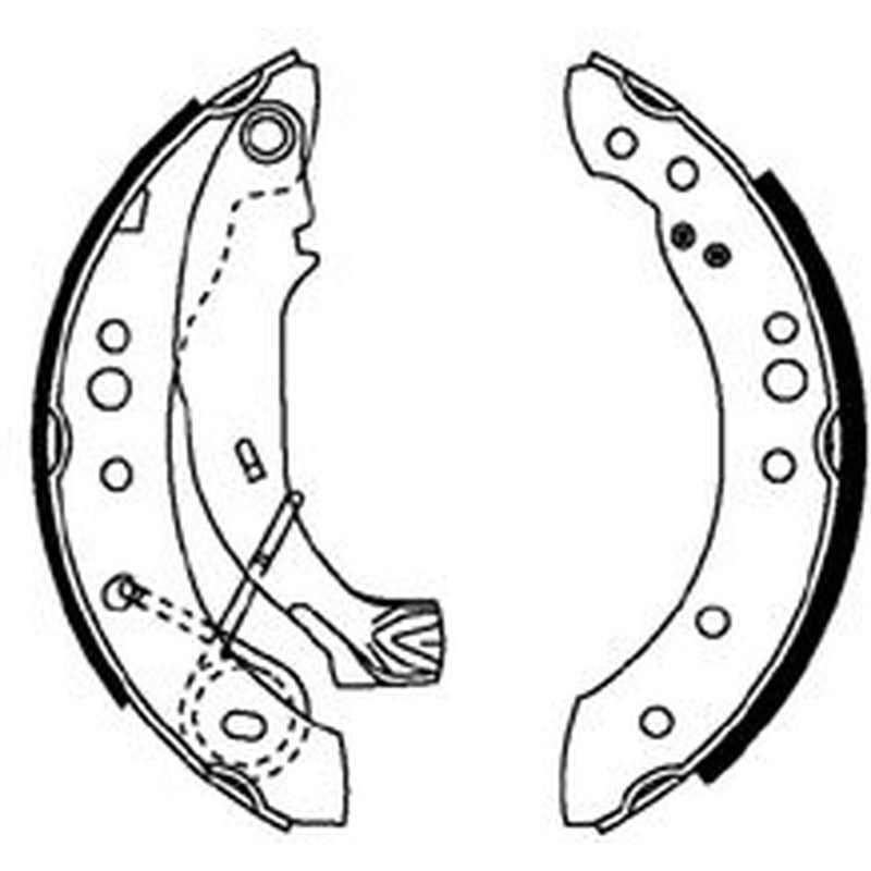 Abtex Brake Shoe Set Axle Kit ABS4002