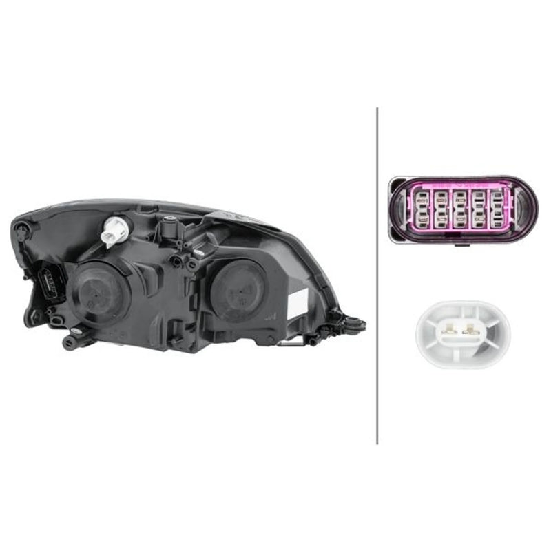 Hella Headlight Headlamp W5W Left 1EL 010 417-491