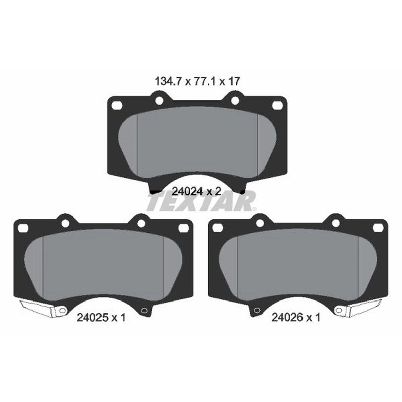Textar Front Brake Pad Set 2402403