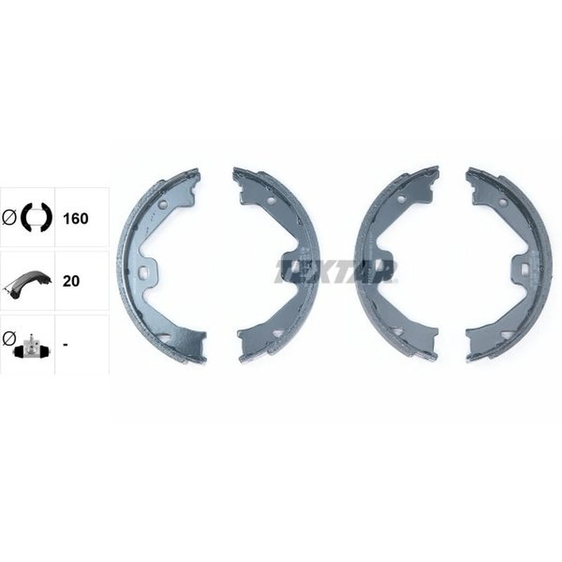 Textar Parking Brake Shoe Set 91060300