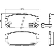 Mintex Rear Brake Pad Set MDB1693