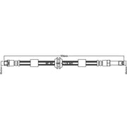 Abtex Brake Hydraulic Hose Line Front ABH1100