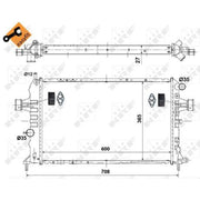 NRF Engine Radiator 58344