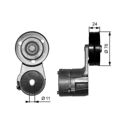 Gates Auxiliary Belt Tensioner T38562