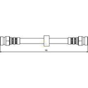 NAPA Brake Hydraulic Hose Line Rear NBH1325