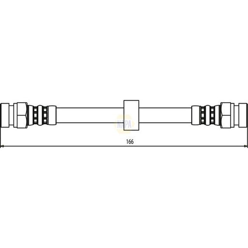 NAPA Brake Hydraulic Hose Line Rear NBH1325