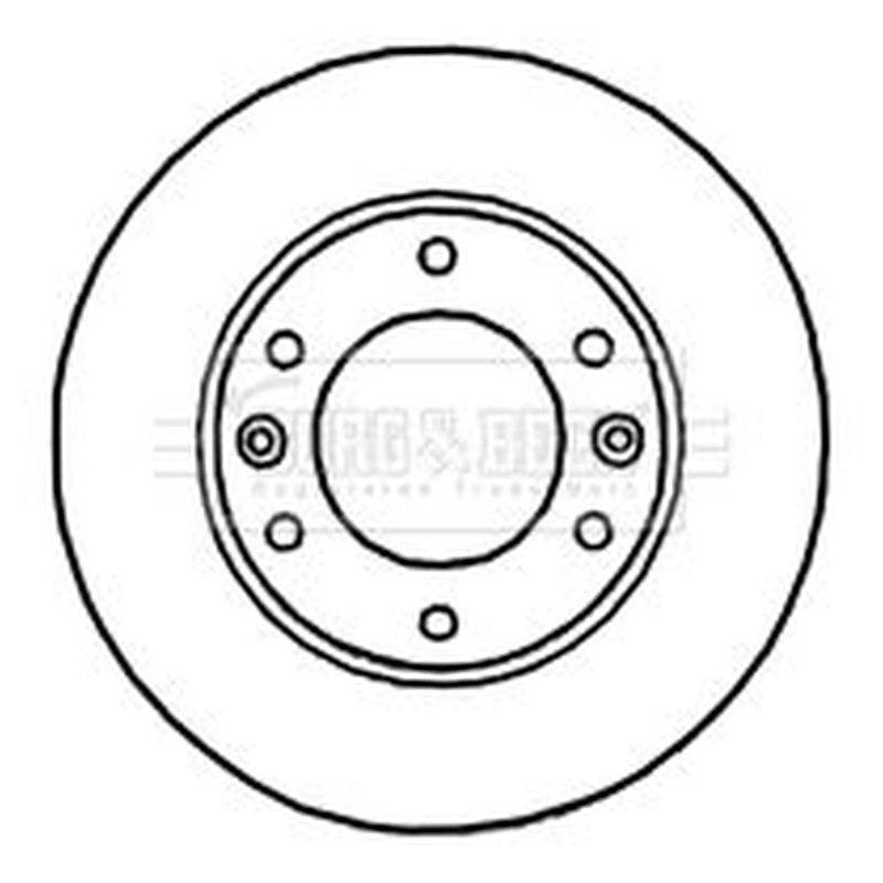 Borg & Beck 2 x Vented Front Brake Discs BBD5927S