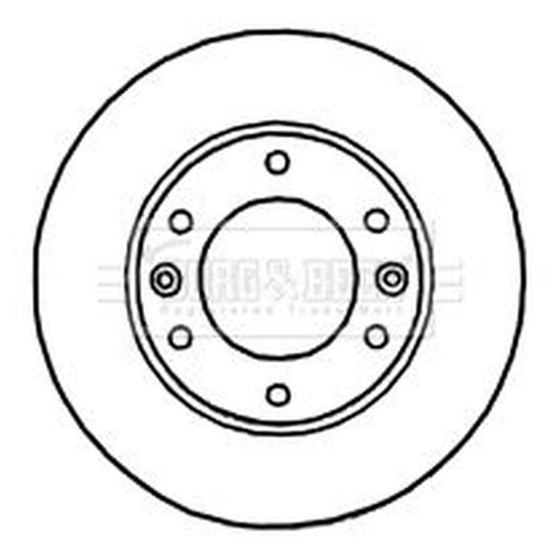 Borg & Beck 2 x Vented Front Brake Discs BBD5927S