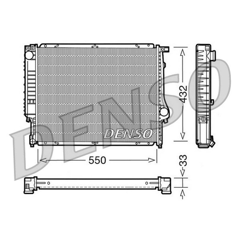 Denso Engine Radiator DRM05023