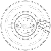 Borg & Beck 2 x Vented Front Brake Discs BBD6098S