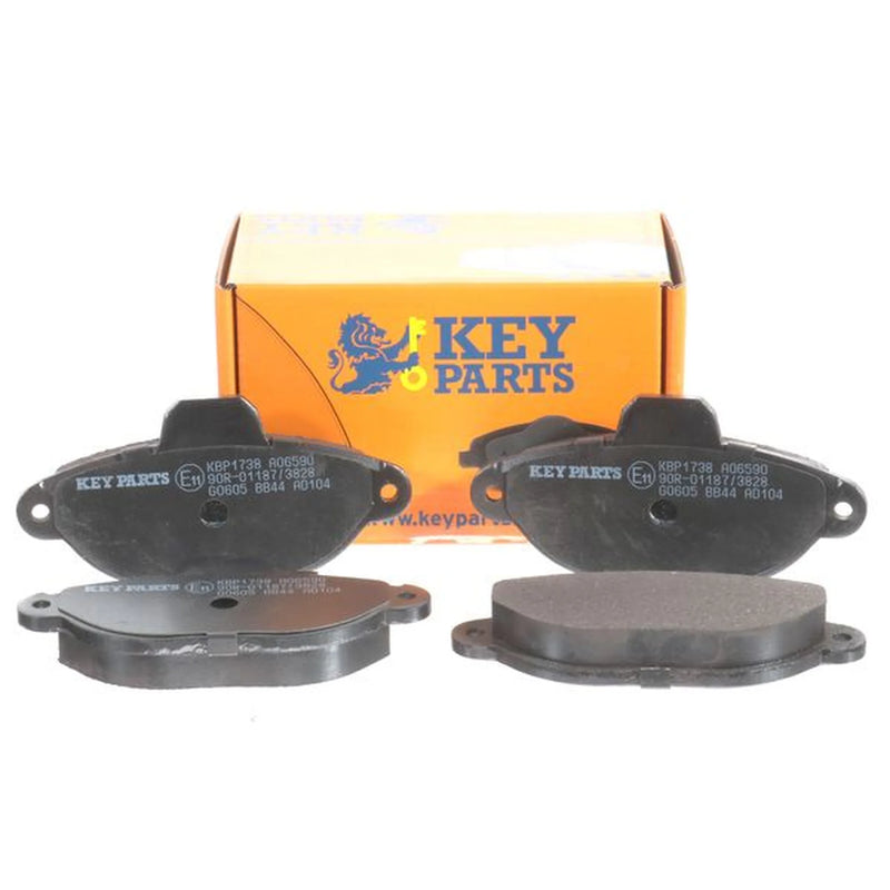 Key Parts 4 x Front Brake Pad Set KBP1738