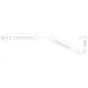 Juratek Brake Hydraulic Hose Line Front Right JBH1581R