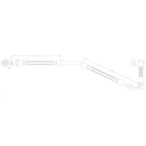 Juratek Brake Hydraulic Hose Line Front Right JBH1581R