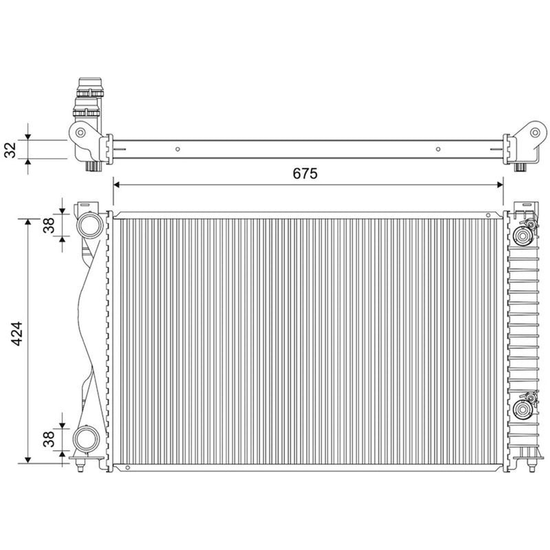 Valeo Engine Radiator 701888