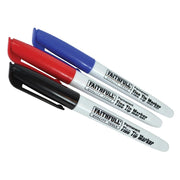 Faithfull Fibre Tip Marker Pen Mixed (Pack 3) - FAIFTMMIX3
