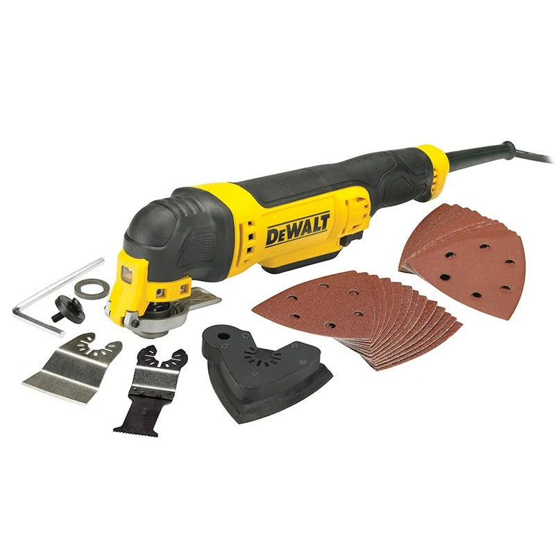 DEWALT Power Tools DWE315B Corded Multi-Tool with Bag 300W 240V - DWE315B-GB