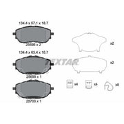 Textar Front Brake Pad Set 2569801