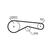 Gates Timing Belt Kit with Rollers K015624XS