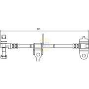 NAPA Brake Hydraulic Hose Line Front Left NBH1117
