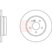 Apec 2 x Solid Rear Brake Discs DSK2043