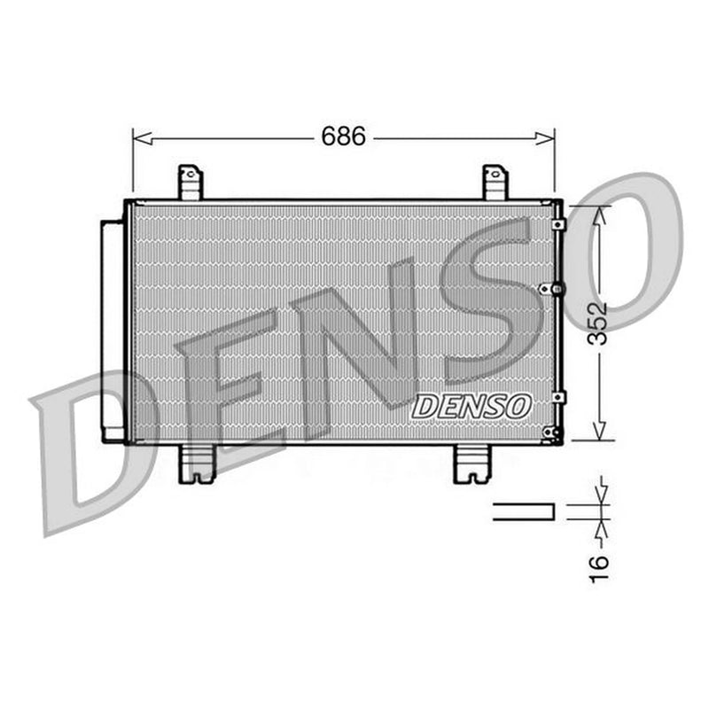 Denso Air Conditioning Condenser DCN51002