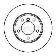 Borg & Beck 2 x Vented Front Brake Discs BBD4952